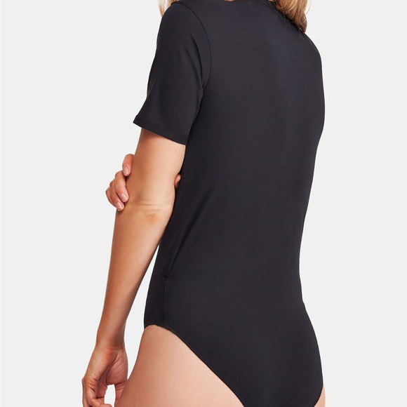 NWT Free People Black T-Shirt Bodysuit - Picture 3 of 5